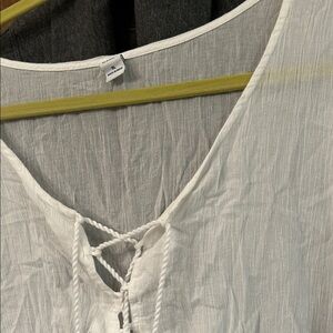 Old Navy White Swim Coverup
